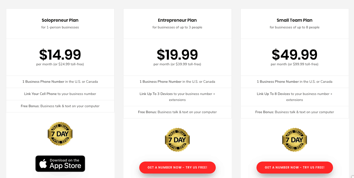 LinkedPhone pricing