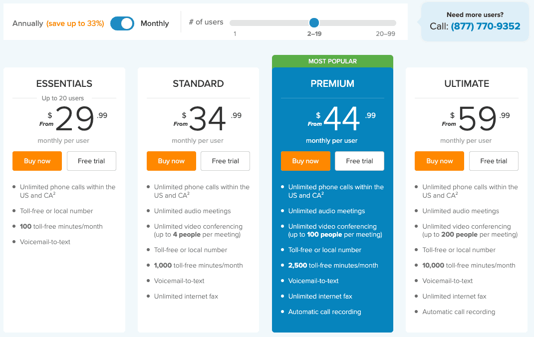 ringcentral vs mightycall