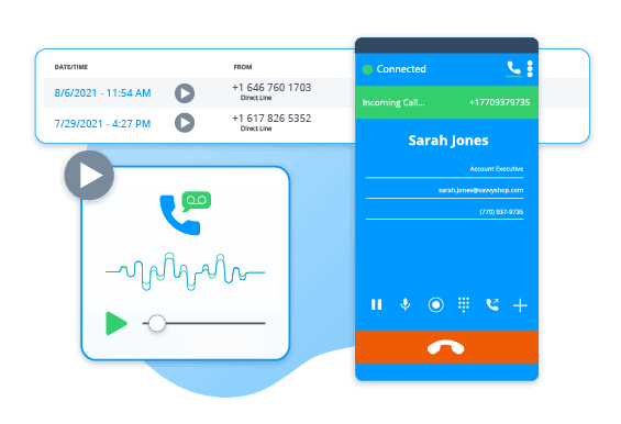 Cloud Call Recording Header